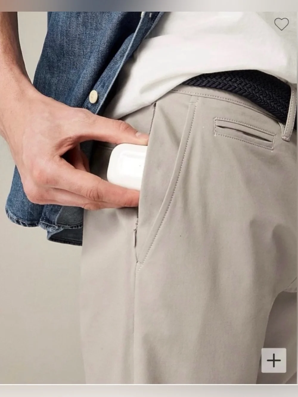 J.Crew 484 Slim-fit tech pant in moon grey